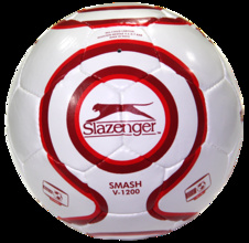 Fotbalový míč Slazenger V-1200 Smash White/Red vel. 5