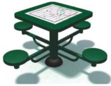 Venkovní posilovací stroj  Chess table