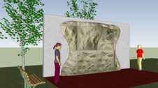 Dětské hřiště Wall  2D+40  pro štěrkovou bezpečnostní zónu_obr3