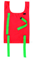 Rozlišovací vesty junior - barva červená/zelená_obr2
