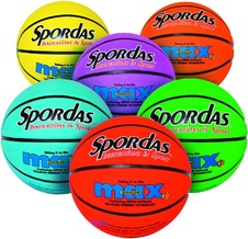 Míč basketbalový - velikost 5, barva fialová