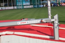 Stojany pro skok o tyči soutěžní skládací - elektronický odečet, Certifikace WA E-15-0843 STT15-65F_obr2